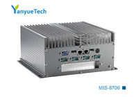 MIS-8706 อลูมิเนียมทั้งหมด Fanless Embedded Box IPC Board Mounted I7 3520M CPU Dual Network 6 Series 6 USB 1 PCI Extension