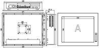 IPPC-1901T1 19 &quot;แผงสัมผัสอุตสาหกรรม PC / 1 PCI หรือ PCIE Extension 2 ช่องหน้าจอสัมผัสพีซีแบบฝัง