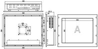 IPPC-1901T2-R 19 &quot;บนชั้นวางหน้าจอสัมผัสอุตสาหกรรมคอมพิวเตอร์หลายบอร์ดวาง I3 I5 I7 U Series CPU เมนบอร์ด