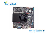เมนบอร์ด Intel® PCH HM76 Core I7 Mini ITX 12v Dc พร้อม Cpu HM76 ชิป 2 LAN 6 COM 6 USB