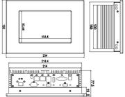 IPPC-0708TW 7 &quot;Wide ScreenFanless Touch Screen PC 6 Generation U Series CPU เครือข่ายคู่ 2 สาย 4US