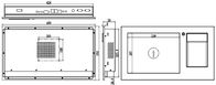 IPPC-1203KB 12.1 &quot;แผงสัมผัสอุตสาหกรรมพีซีแบบบูรณาการแป้นพิมพ์เครื่องอ่านบัตรโมดูลการสแกนบาร์โค้ด